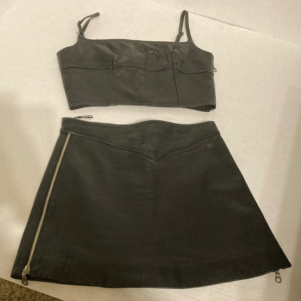 Black A-Line Mini Skirt with Side Zip